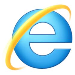 The internet explorer icon.