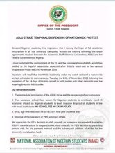 nans suspends strike