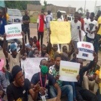 Kwara state undergraduate students protest schools closure