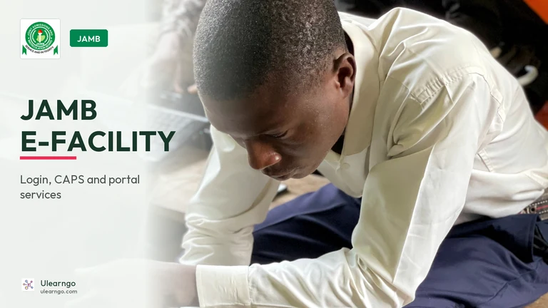 JAMB E-Facility Portal Login: Official Access Guide