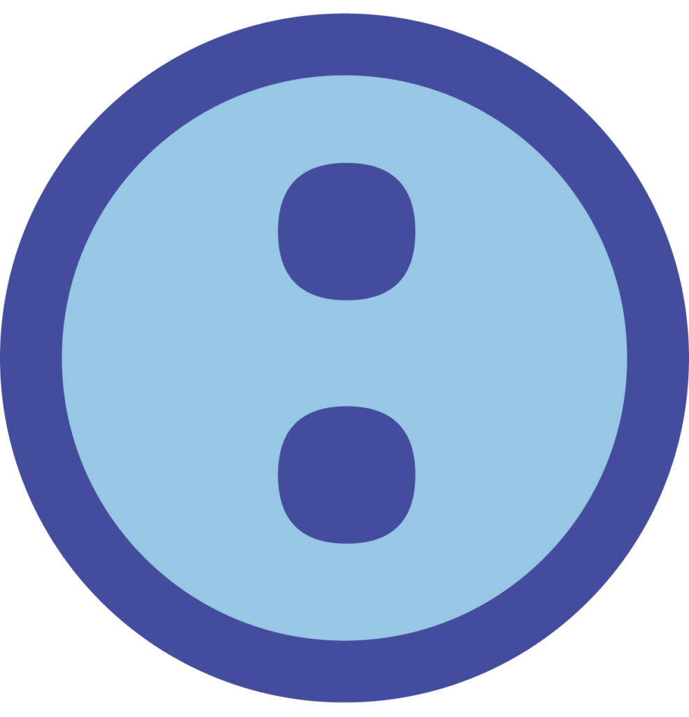 an icon showing a colon