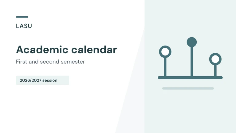 LASU Academic Calendar for 2026/2027 Session