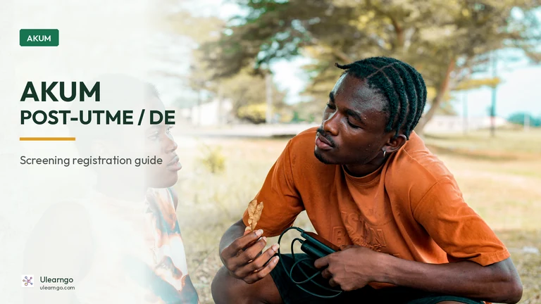 AKUM Post-UTME and Direct Entry Form 2026/2027