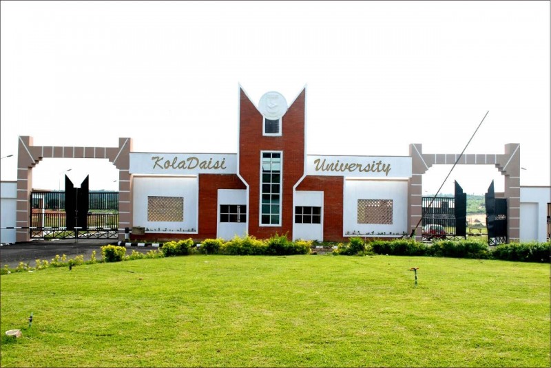 KolaDaisi University School Fees Schedule for 2019/2020 Session