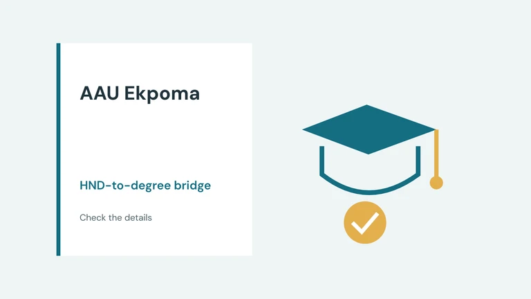 AAU HND-to-Degree Bridge Admission 2026/2027