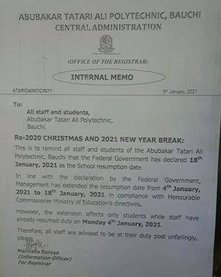 atap resumption notice