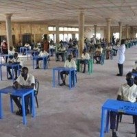 Waec Candidates writing WASSCE