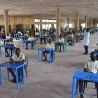 Waec Candidates writing WASSCE