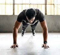 A man doing exercise