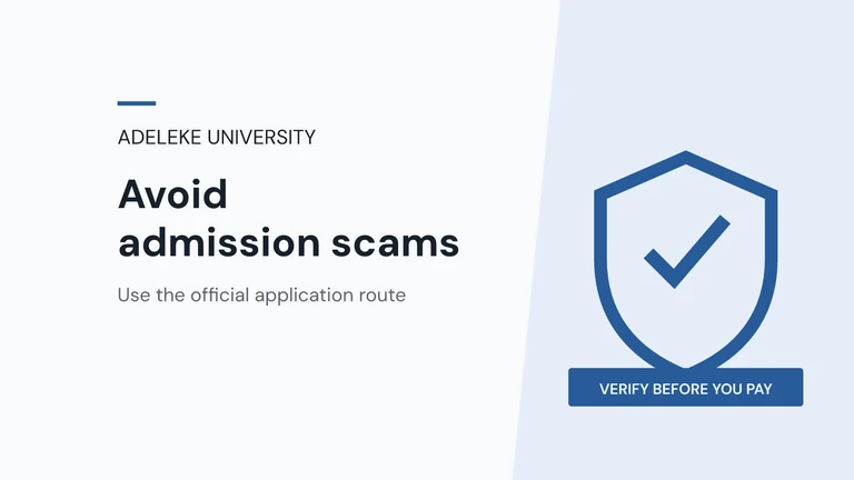 Adeleke University Warns Applicants About Admission Scams