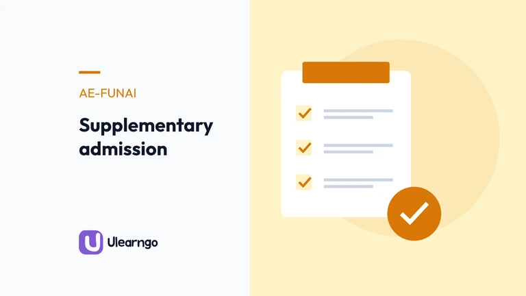 AE-FUNAI Supplementary Admission 2026/2027: Apply by September 25