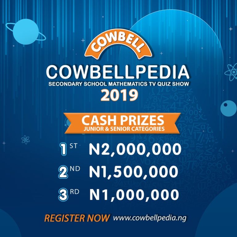 Cowbellpedia Mathematics Competition, 2019 | Over ₦5 Million to Be Won