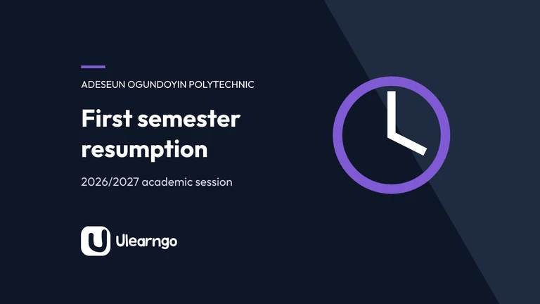 AOPE Issues First-Semester Resumption Notice for 2026/2027