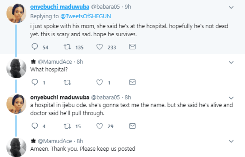 Nigerian man shares live video as he tries committing suicide in Ijebu Ode