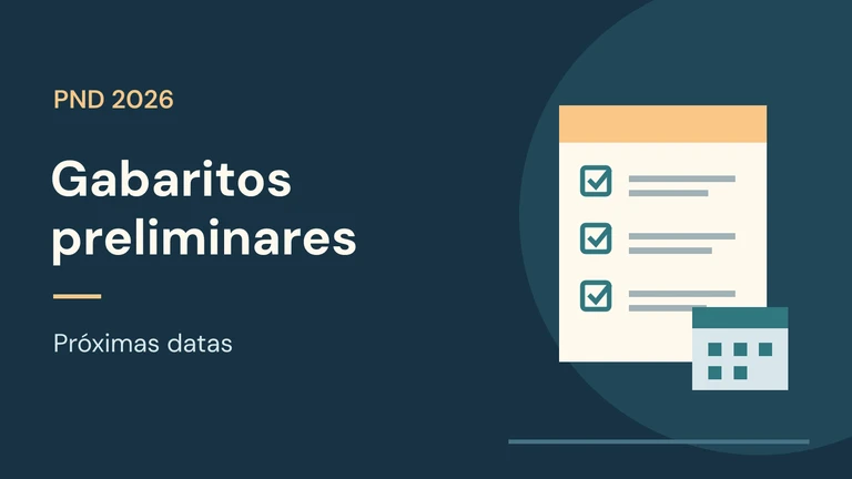 PND 2026: gabaritos preliminares e próximas datas