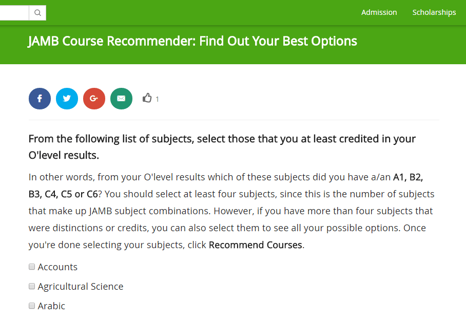 jamb-course-recommender
