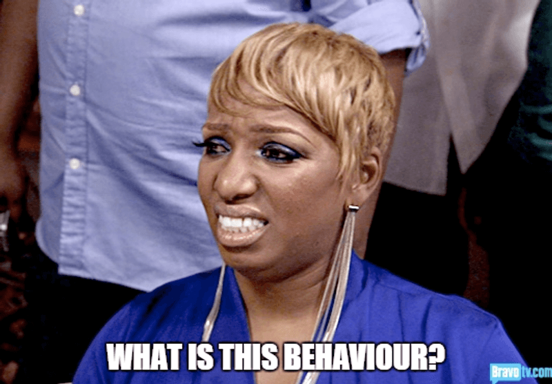 When one small celebrity comes around and you see people throwing their home training in the dustbin.