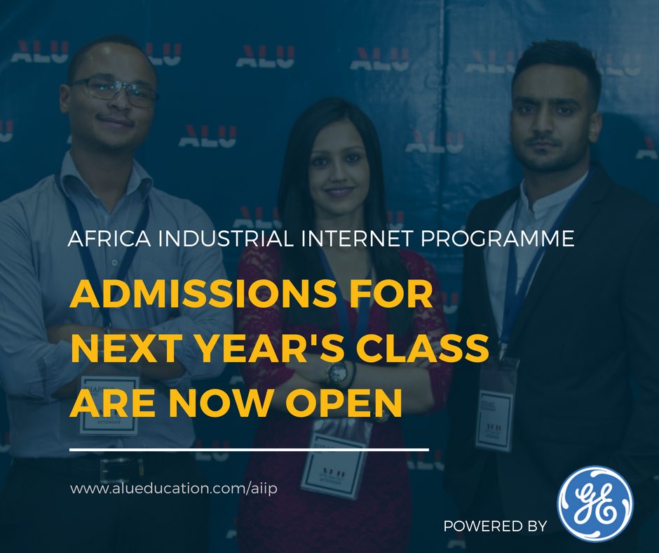 GE/ALU Africa Industrial Internet Programme for Young Africans, 2018
