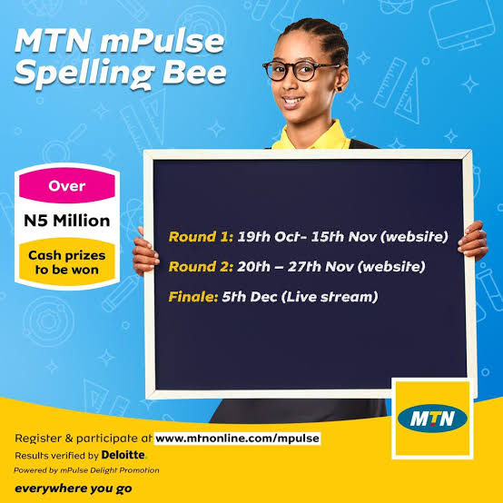 MTN Spelling Bee Competition for Primary and Secondary School Students in Nigeria, 2022