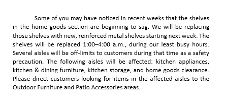 A section of text with a first line indent.