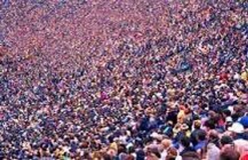 How Ampitheatre looks during exam prayers: