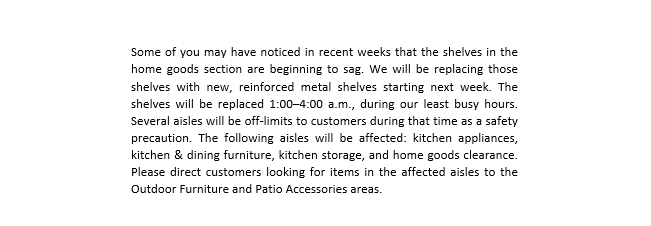 A section of text that has been indented.