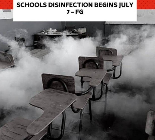 Federal Government Begins Disinfecting Schools Ahead of Resumption