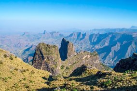 jagged peaks of the Simien Mountains