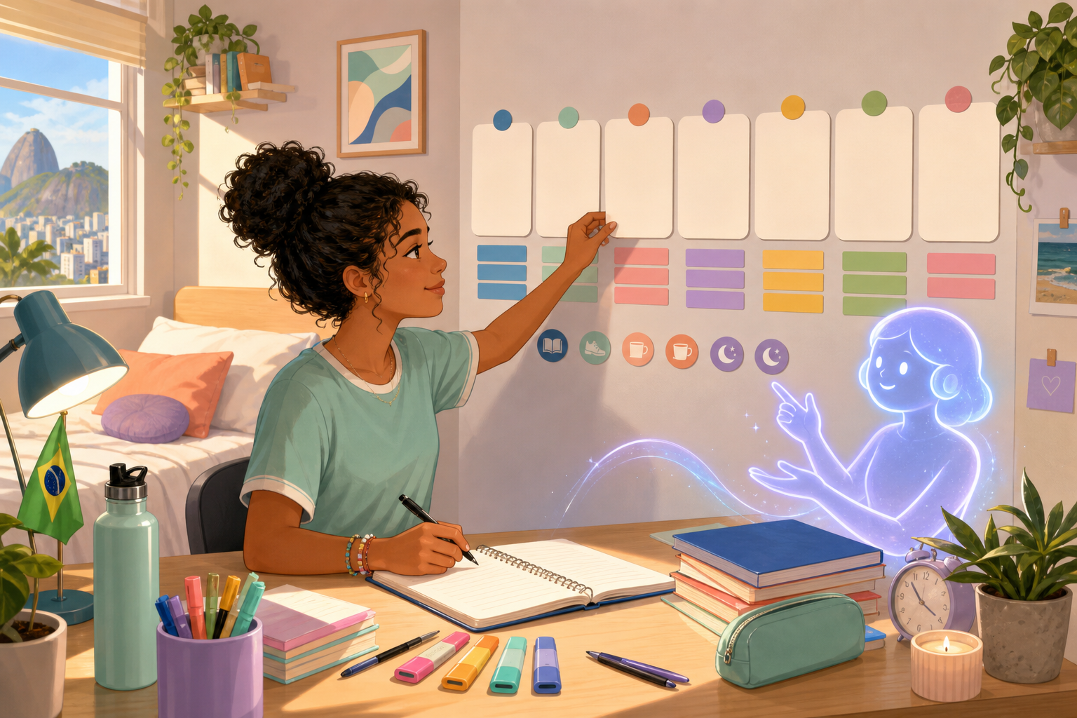 Como montar uma semana de estudos com a Lexi sem estudar no piloto automático