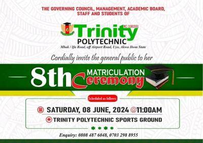 Trinity Polytechnic 8th Matriculation Ceremony