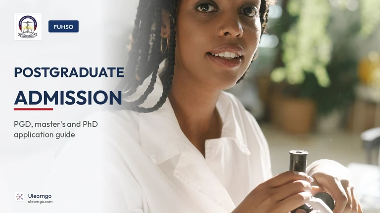 FUHSO Postgraduate Admission Form 2026/2027