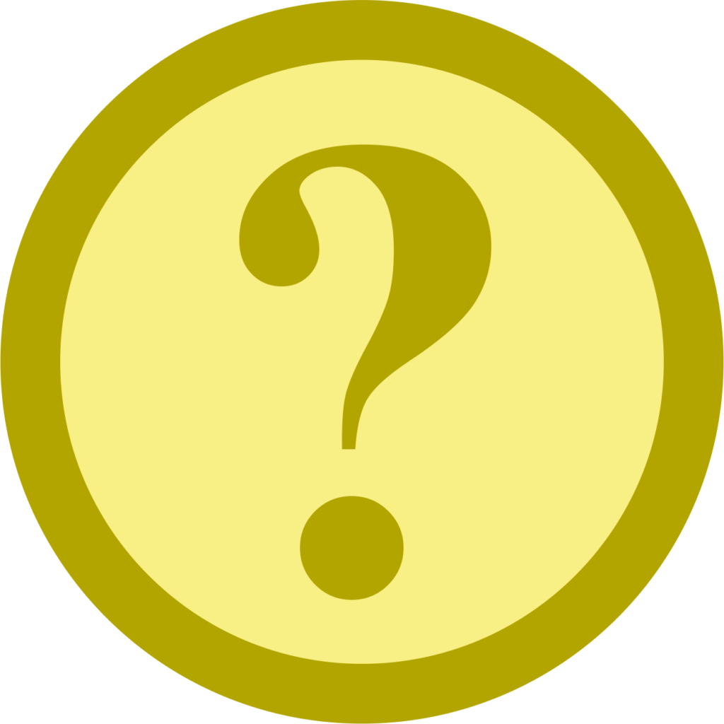 An icon showing a question mark