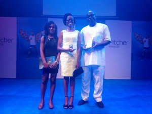 Oluwamayowa Oreoluwa Adeyemi and one of her lecturers, Dr. Shaibu Husseini at the Awards