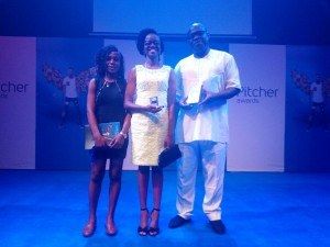 Oluwamayowa Oreoluwa Adeyemi and one of her lecturers, Dr. Shaibu Husseini at the Awards