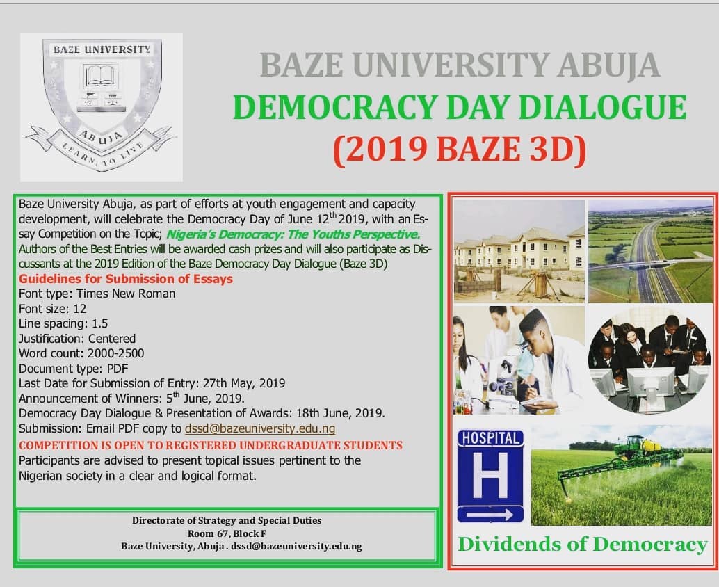Baze University Undergraduate Students 3D Essay Competition, 2019