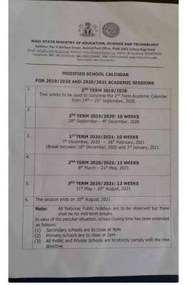 Kogi State modified academic calendar