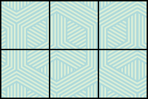 A rectangle is shown. It has 3 squares across and 2 squares down, a total of 6 squares.