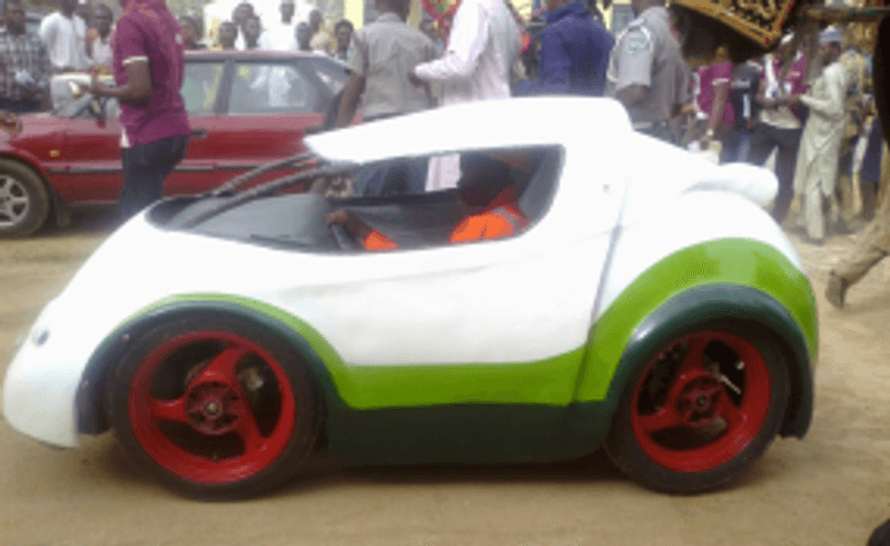 ABU’s environmentally friendly car it hopes to compete with at the 2015 Shell Eco Marathon Competition