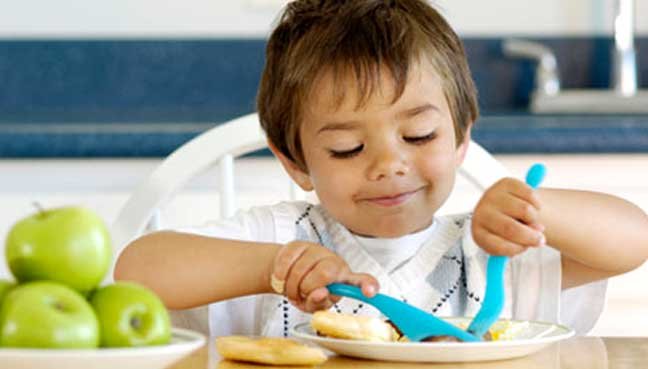 child eating