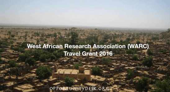 WARC Travel Grant For African Scholars and Graduates