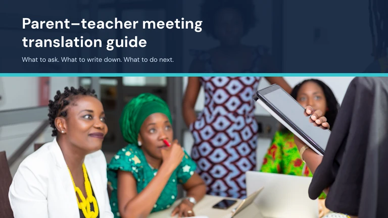 The Nigerian Parent-Teacher Meeting: A Translation Guide