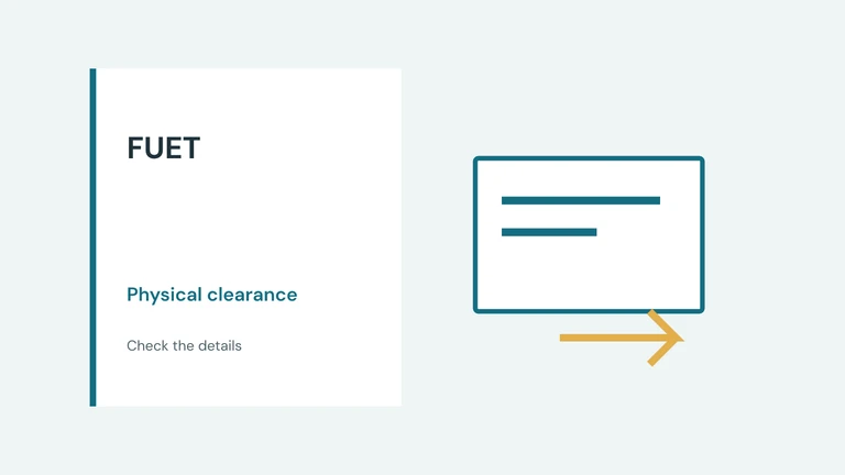 FUET Physical Clearance 2026: Dates and Documents