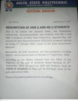 delta poly ugwashi-uku resumptoin date